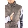 Bi-Material Jacke mit hohem Kragen