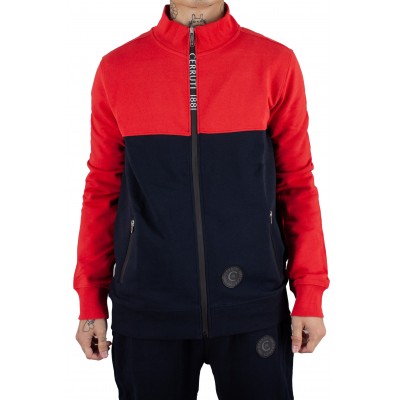 sweat zip cerruti 1881 argeles rouge