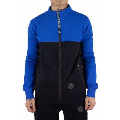 sweat zip cerruti 1881 argeles bleu