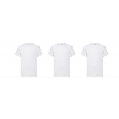 Set mit 3 kurzärmeligen T-Shirts schlicht Rundhalsausschnitt