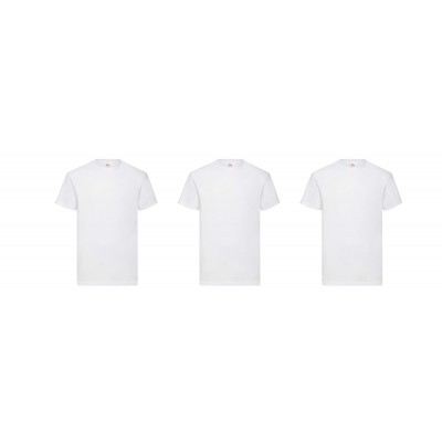 Set mit 3 kurzärmeligen T-Shirts schlicht Rundhalsausschnitt