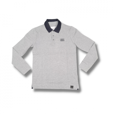 Polo manches longues uni