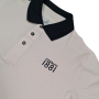 Einfarbiges Langarm-Poloshirt