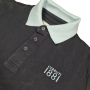 Einfarbiges Langarm-Poloshirt