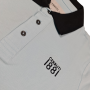 Einfarbiges Langarm-Poloshirt