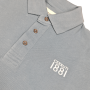 Einfarbiges Langarm-Poloshirt