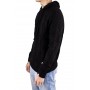 Pull maille capuche uni