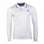 Einfarbiges Langarm-Poloshirt