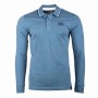 Einfarbiges Langarm-Poloshirt