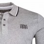 Einfarbiges Langarm-Poloshirt