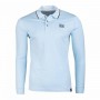 Einfarbiges Langarm-Poloshirt