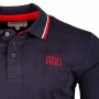 Einfarbiges Langarm-Poloshirt