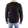 Einfarbiger Pullover mit V-Ausschnitt