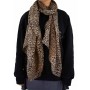 foulard imprimé léopard femme