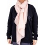 foulard uni rose femme