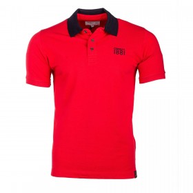 Uni manga corta polo