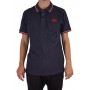 Einfarbiges Kurzarm-Poloshirt