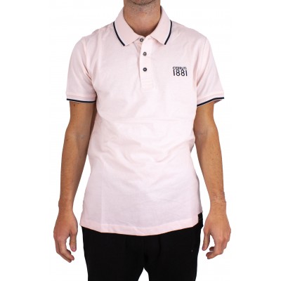 Einfarbiges Kurzarm-Poloshirt