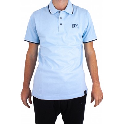 Einfarbiges Kurzarm-Poloshirt