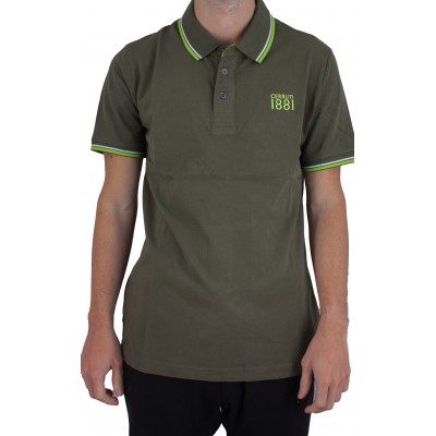 Einfarbiges Kurzarm-Poloshirt