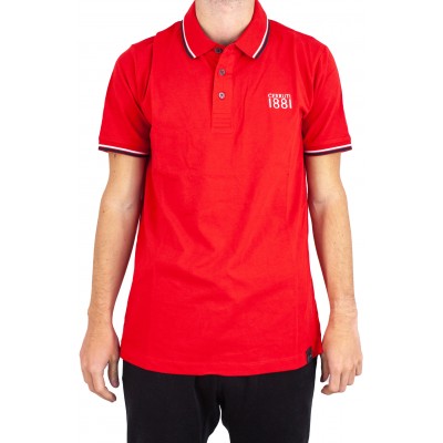 Einfarbiges Kurzarm-Poloshirt