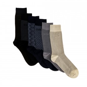 Pack de 6 paires de chaussettes fil d'Ecosse chaussette cerruti