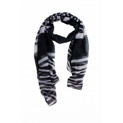 foulard imprimé zèbre femme