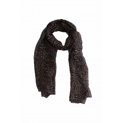 foulard imprimé léopard femme