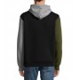 Sudadera con capucha tricolor