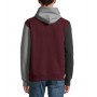 Sudadera con capucha tricolor