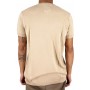 Camiseta de manga corta en v cuello