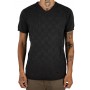 Camiseta de manga corta en v cuello