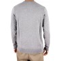 Pull col rond uni effet damier