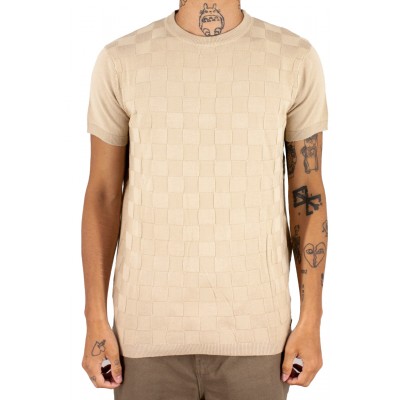 Round neck short sleeve t-shirt