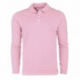 Einfarbiges Langarm-Poloshirt