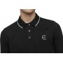 Einfarbiges Langarm-Poloshirt