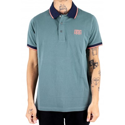 Uni manga corta polo