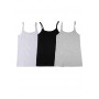 pack de 3 débardeurs femme noir gris blanc